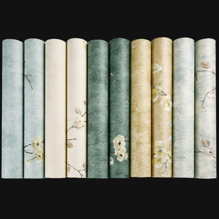 0.53x3m Retro 3D Stereo Plum Blossom Wallpaper Bedroom Living Room TV Background Wall Self-Adhesive Wallpaper
