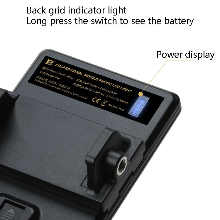 FB-SL-60AI Computer Fill Light Mini Selfie Mobile Phone Fill Light LED Live Video Conference Fill Light