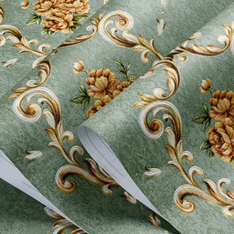 Retro Pastoral Non-Woven Fabric Self-Adhesive Wallpaper Thicken Bedroom Living Room Background  Wallpaper, Specification: 0.53 x 3 Meters