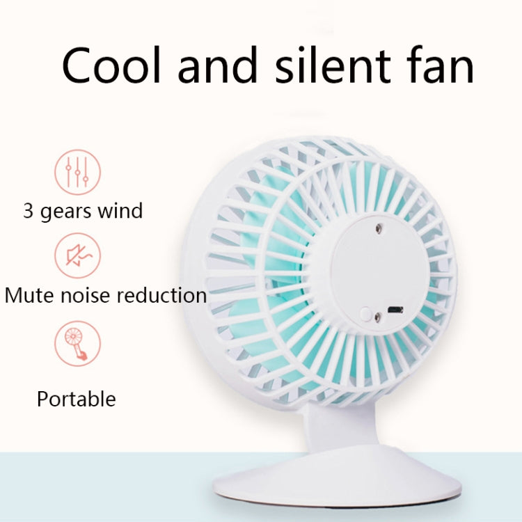 F2 Student USB Quiet Office Desktop Mini Fan, Colour: Black Without Battery