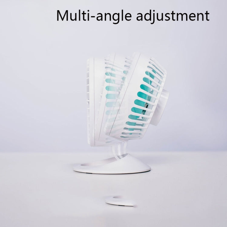 F2 Student USB Quiet Office Desktop Mini Fan, Colour: White With Battery