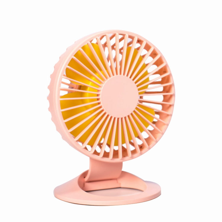 F2 Student USB Quiet Office Desktop Mini Fan, Colour: Pink Without Battery