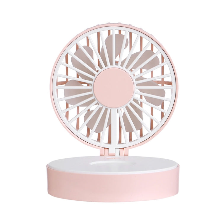USB Mini Handheld Vanity Mirror Fan
