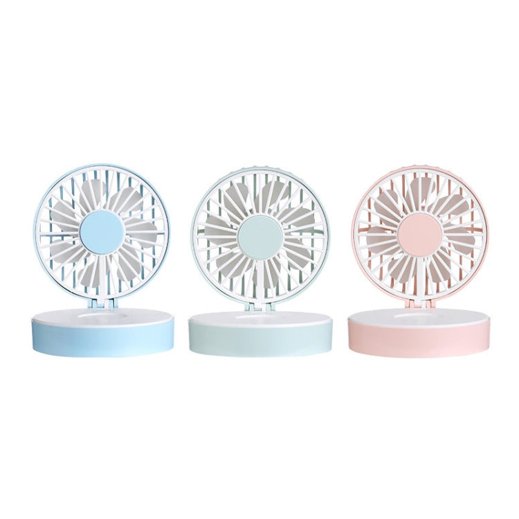 USB Mini Handheld Vanity Mirror Fan