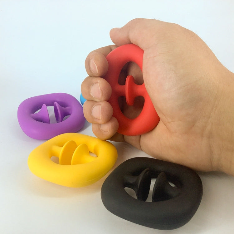 2 PCS Silicone Grip Arm Muscles Exerciser Five-Finger Strength Training Grip Ring, Random Colour Delivery