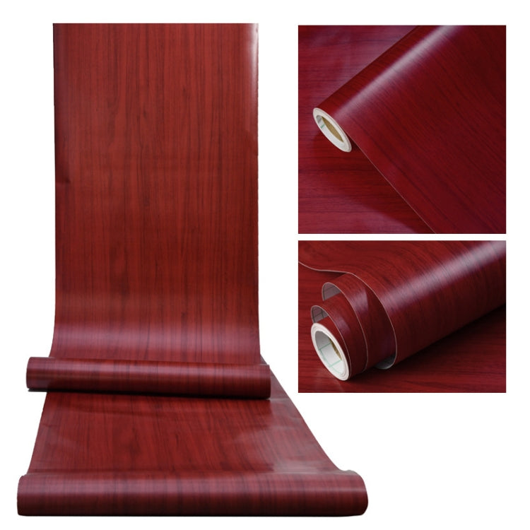 Wardrobe Furniture PVC Waterproof Antifouling Wood Grain Self-Adhesive Stickers, Specification: 60cm x 5m