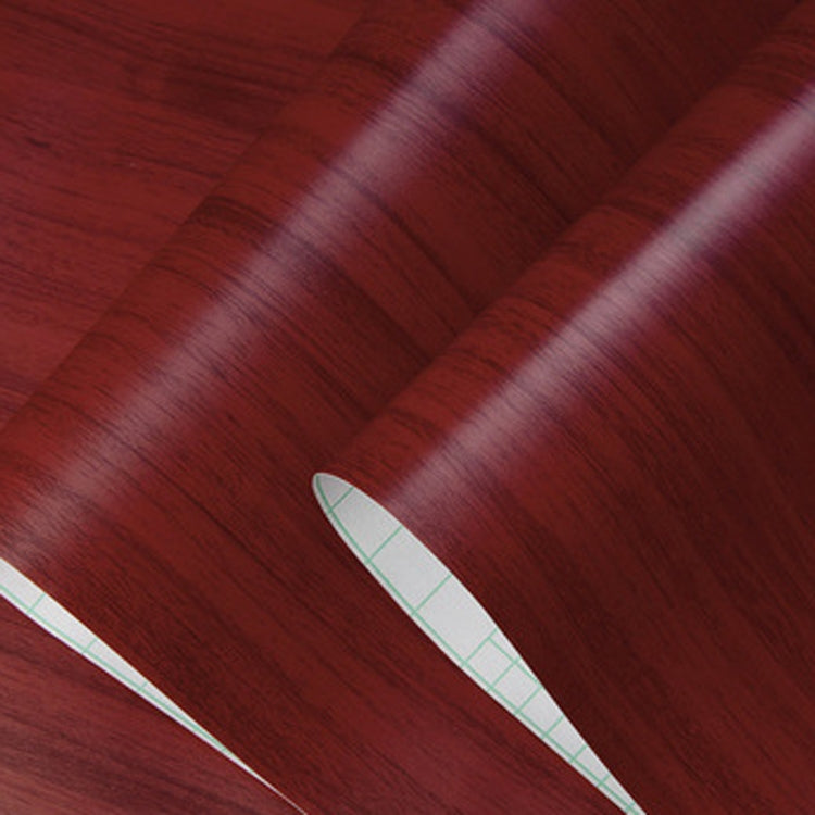Wardrobe Furniture PVC Waterproof Antifouling Wood Grain Self-Adhesive Stickers, Specification: 60cm x 5m