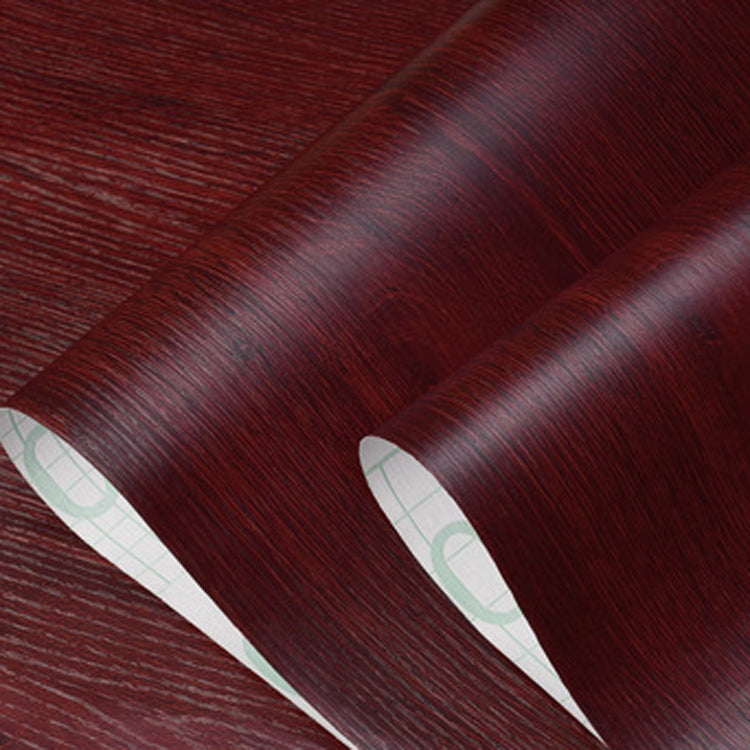 Wardrobe Furniture PVC Waterproof Antifouling Wood Grain Self-Adhesive Stickers, Specification: 60cm x 5m