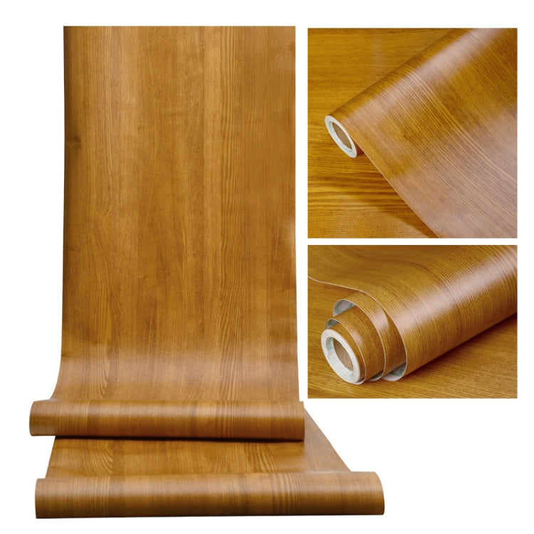 Wardrobe Furniture PVC Waterproof Antifouling Wood Grain Self-Adhesive Stickers, Specification: 60cm x 5m