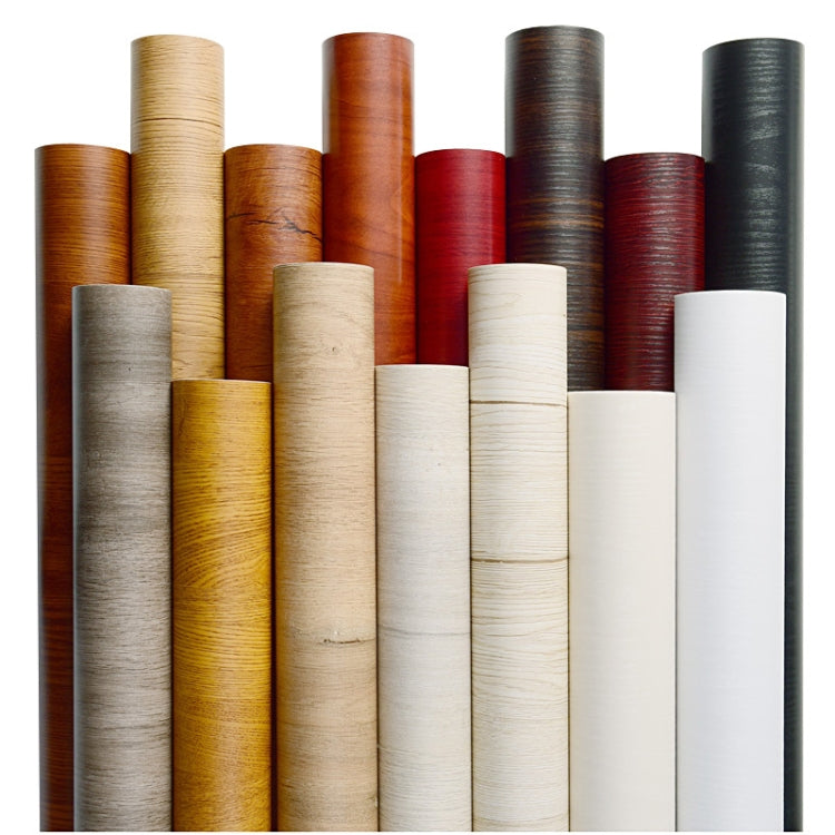 Wardrobe Furniture PVC Waterproof Antifouling Wood Grain Self-Adhesive Stickers, Specification: 60cm x 5m
