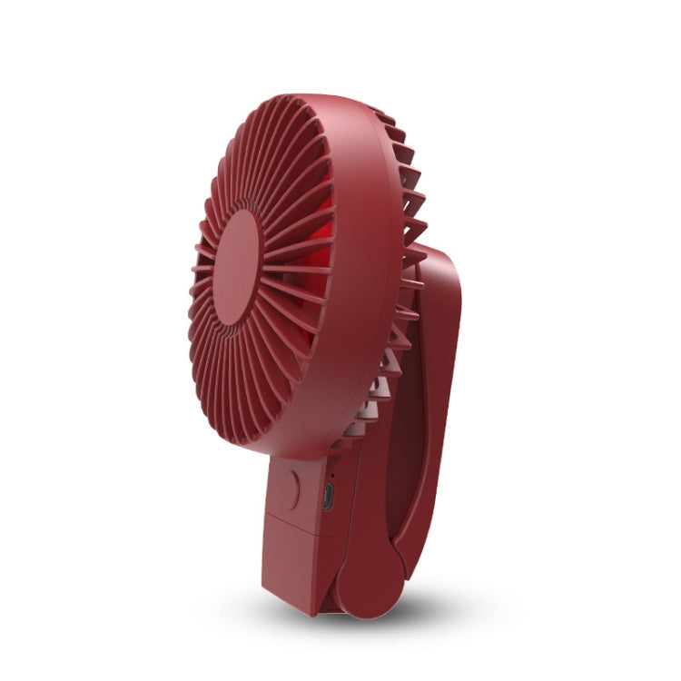 GT-1818 Handheld Clip Fan Desktop Student Stroller USB Small Fan, Colour: Red