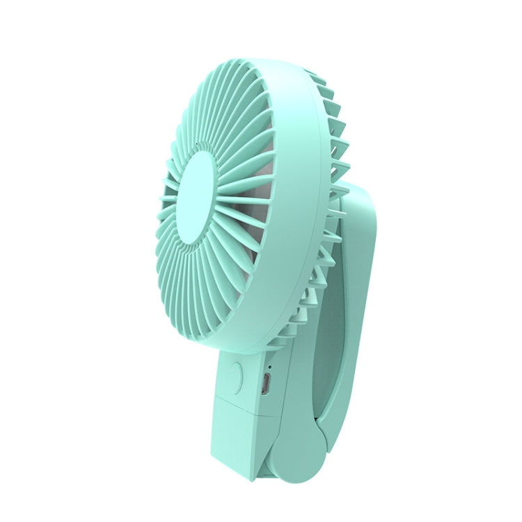 GT-1818 Handheld Clip Fan Desktop Student Stroller USB Small Fan, Colour: Green