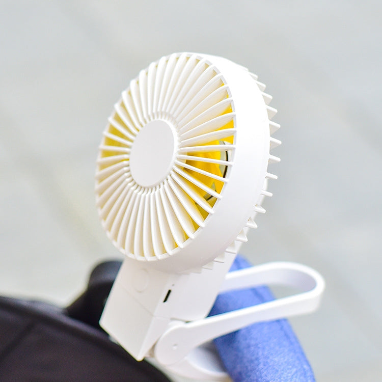 GT-1818 Handheld Clip Fan Desktop Student Stroller USB Small Fan, Colour: Blue