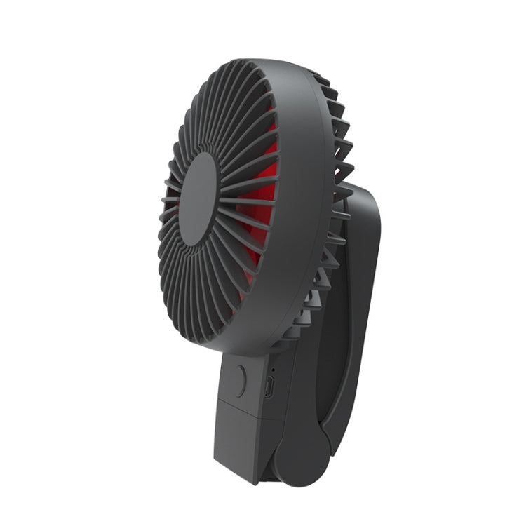 GT-1818 Handheld Clip Fan Desktop Student Stroller USB Small Fan, Colour: Black