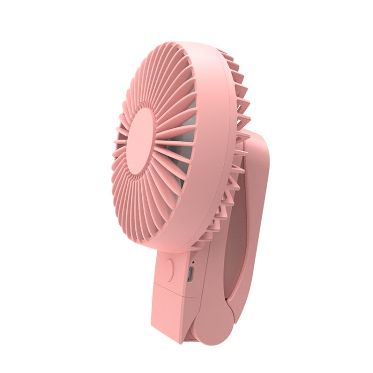 GT-1818 Handheld Clip Fan Desktop Student Stroller USB Small Fan, Colour: Cherry Blossom Powder