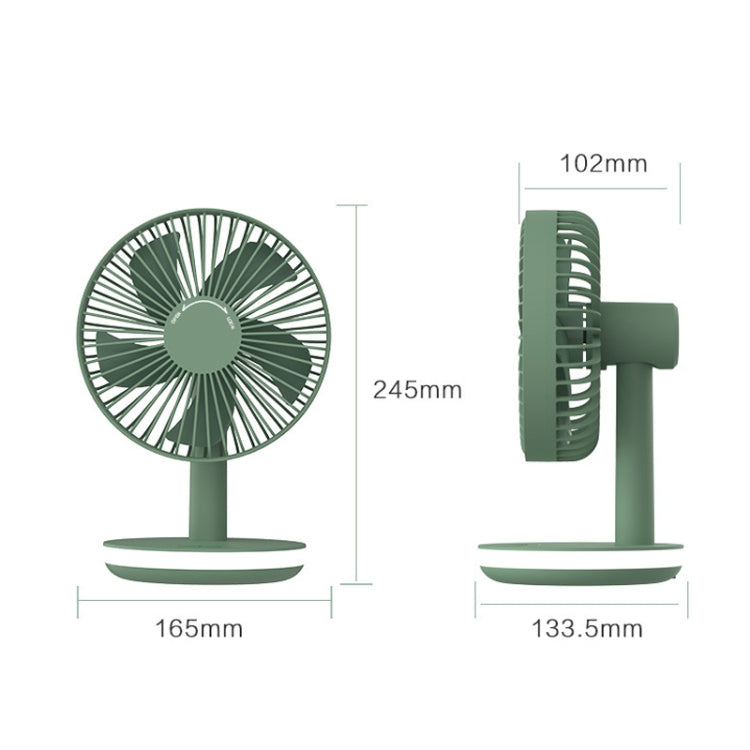 LVP-807 Student Dormitory Home Desktop Mini Fan Night Light