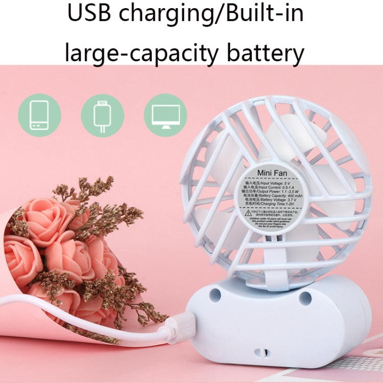 1068 Office Desktop Handheld USB Portable Shaking Head Fan