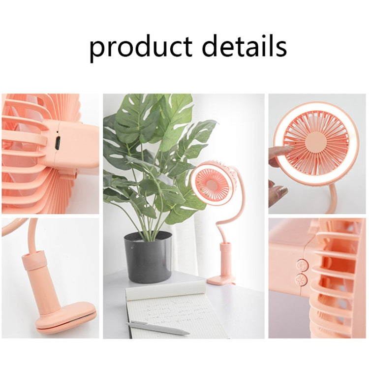 ZW-2811 Shower Desk Lamp Mini Fan Dormitory Bedside Desk Baby Stroller Clip Fan