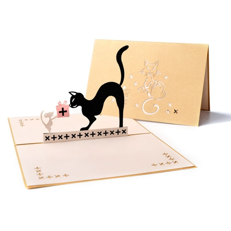 3 PCS 3D Stereo Greeting Card Handmade Birthday Greeting Card