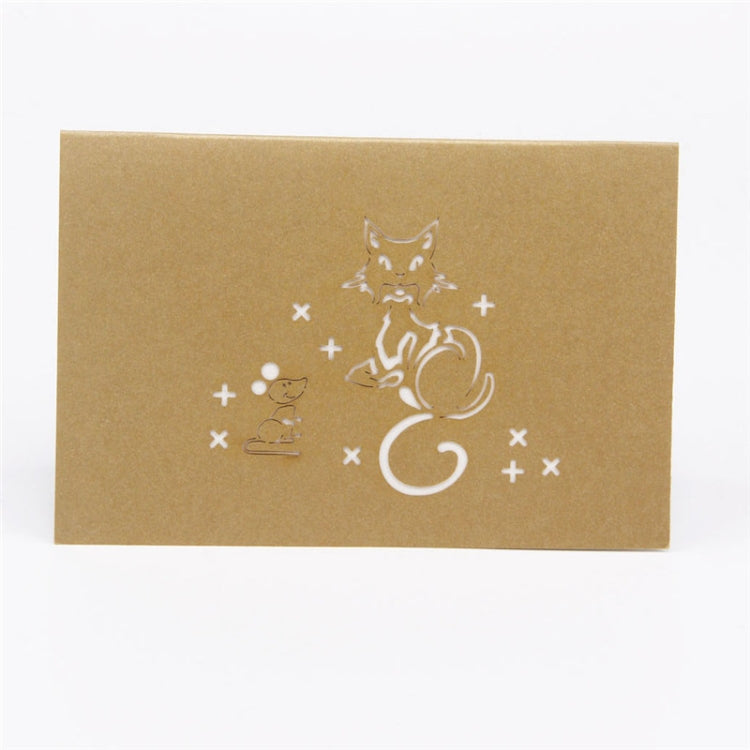 3 PCS 3D Stereo Greeting Card Handmade Birthday Greeting Card