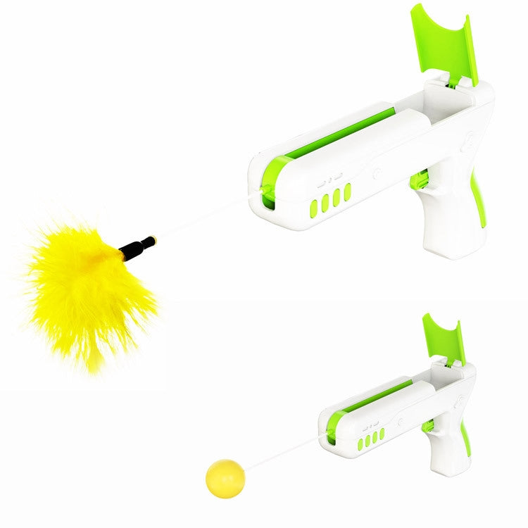 Cat Supplies Toys Funny Cat Sticks Feather Cat Toys(Yellow)