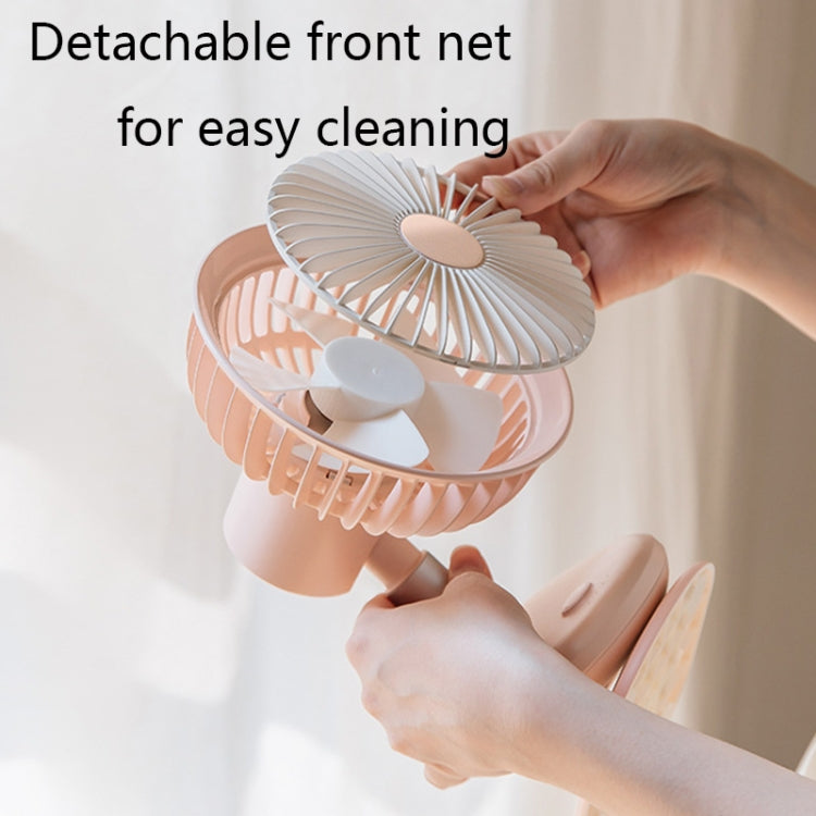 BP35 Clip 360-degree Rotating Student Dormitory Desktop Fan(White)