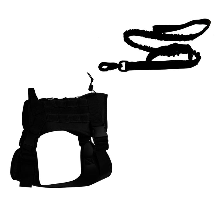 Outdoor Dog Vest Chest Harness Large And Medium-Sized Dog Training Vest Dog Leash, Size: L