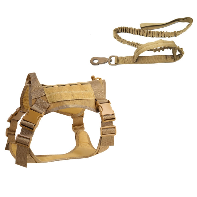 Outdoor Dog Vest Chest Harness Large And Medium-Sized Dog Training Vest Dog Leash, Size: L