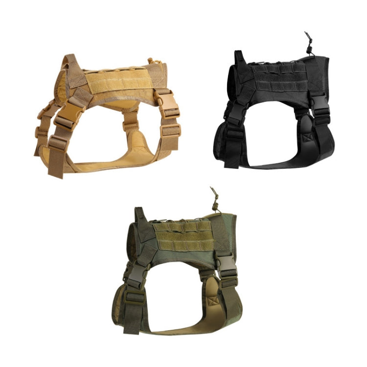Outdoor Dog Vest Chest Harness Large And Medium-Sized Dog Training Vest Dog Leash, Size: L