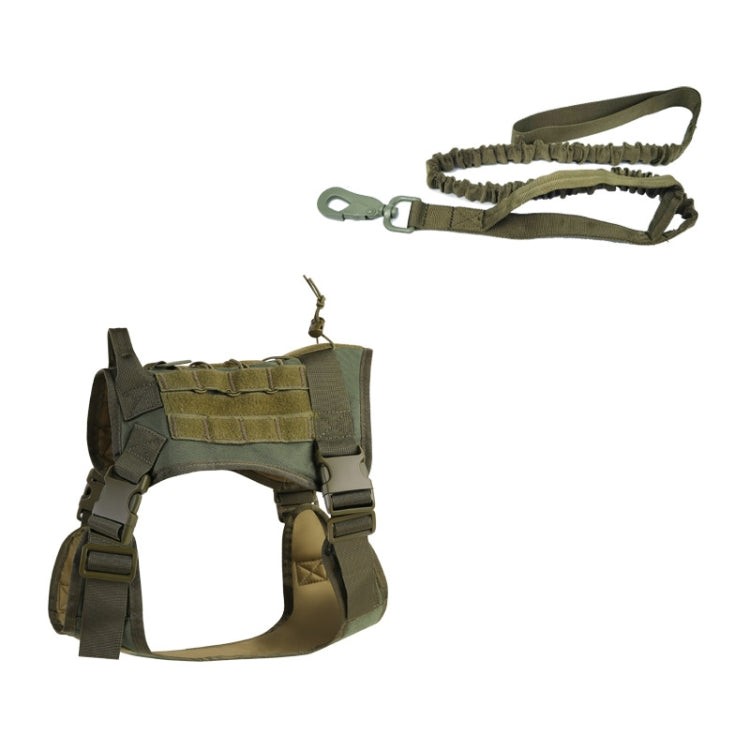Outdoor Dog Vest Chest Harness Large And Medium-Sized Dog Training Vest Dog Leash, Size: XL