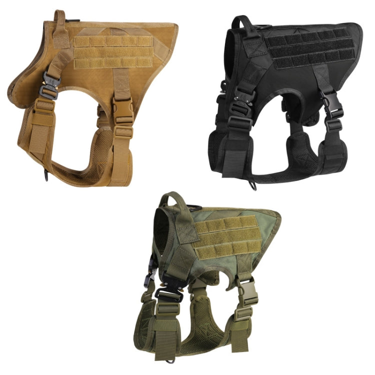 Dog Harness Nylon Breathable And Waterproof Outdoor Dog Vest, Specification: XL(Green)
