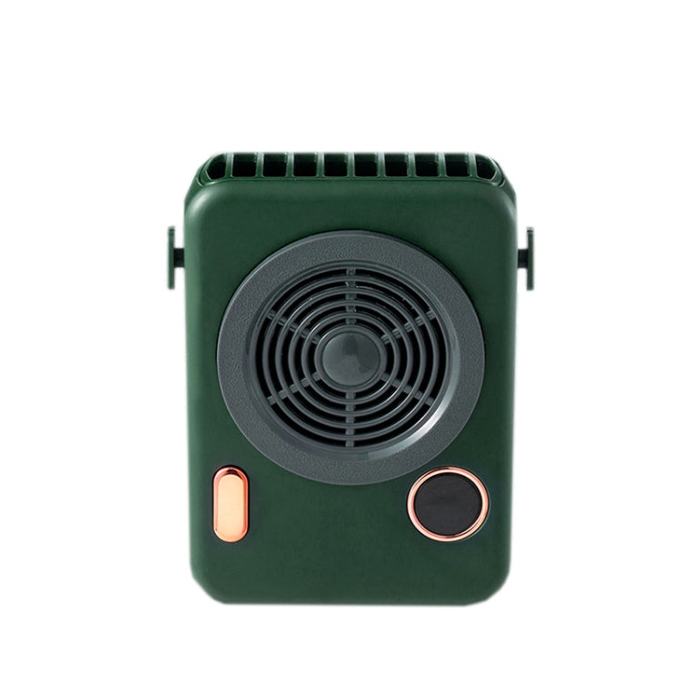 F856 Camera Fan Smart Digital Display Compact Portable Neck Hanging USB Fan
