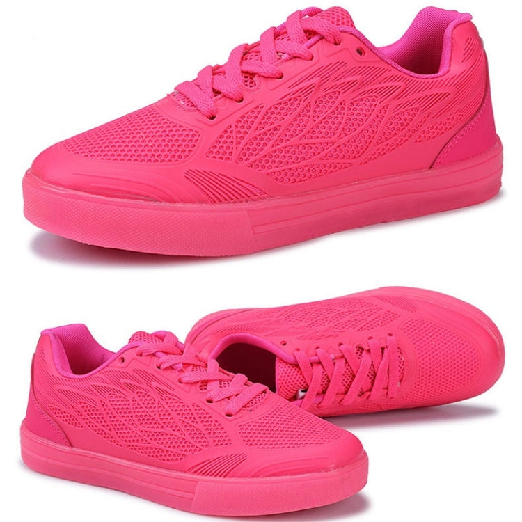Colorful Luminous Casual Shoes With USB Charging Light, Size: 37(Red)