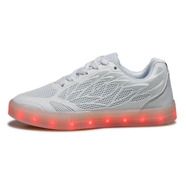 Colorful Luminous Casual Shoes With USB Charging Light, Size: 37(Red)