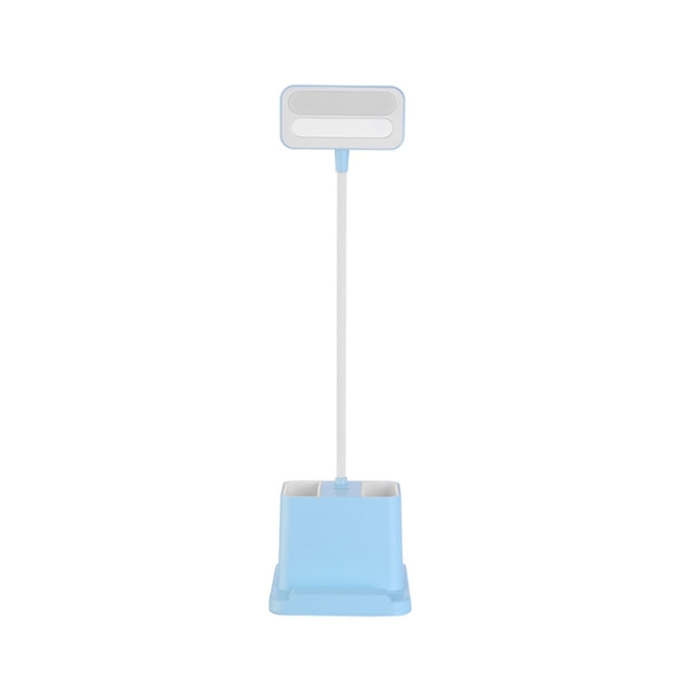 XMQ-TD09 Multi-Function Pen Holder Lamp LED Eye Protection Learning Reading Table Lamp, Colour: Wireless Charging Blue