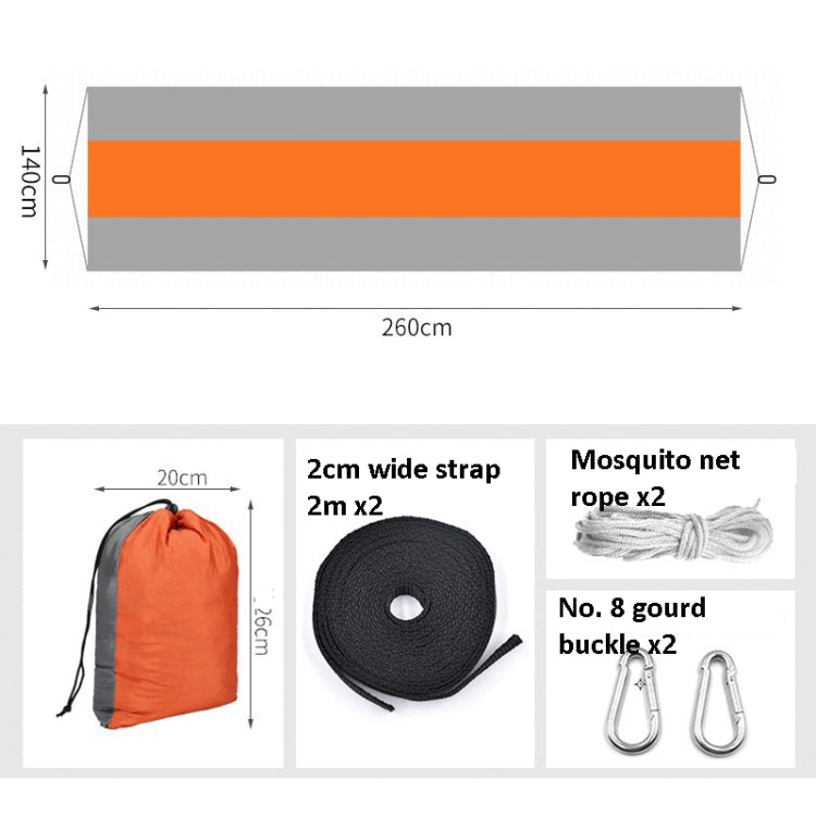 Encryption Mosquito Net Hammock Outdoor Camping Anti-Mosquito Net Gauze Hammock, Size: 260x140cm