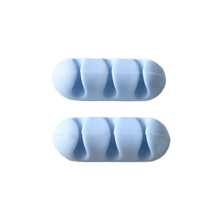 10 PCS Paste Type Headphone Data Cable Organizer