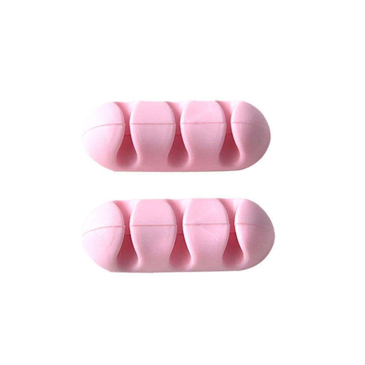 10 PCS Paste Type Headphone Data Cable Organizer