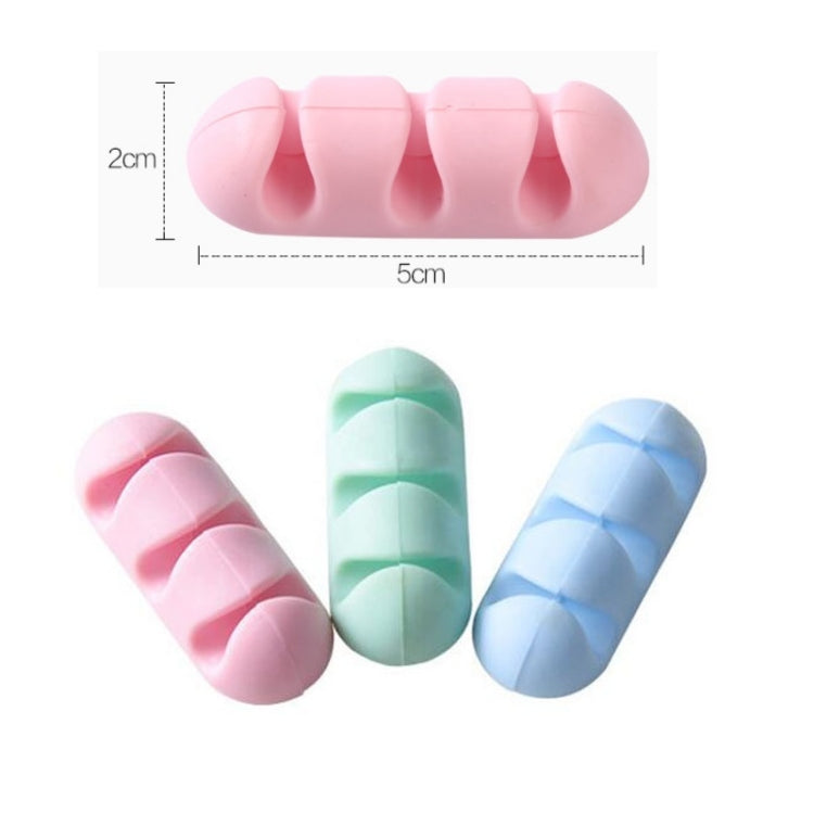 10 PCS Paste Type Headphone Data Cable Organizer