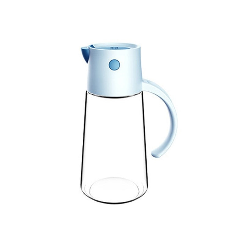 Kitchen Automatic Opening And Closing Oil Can Leak-Proof Seasoning Bottle With Lid, Capacity: 550ml (Blue)
