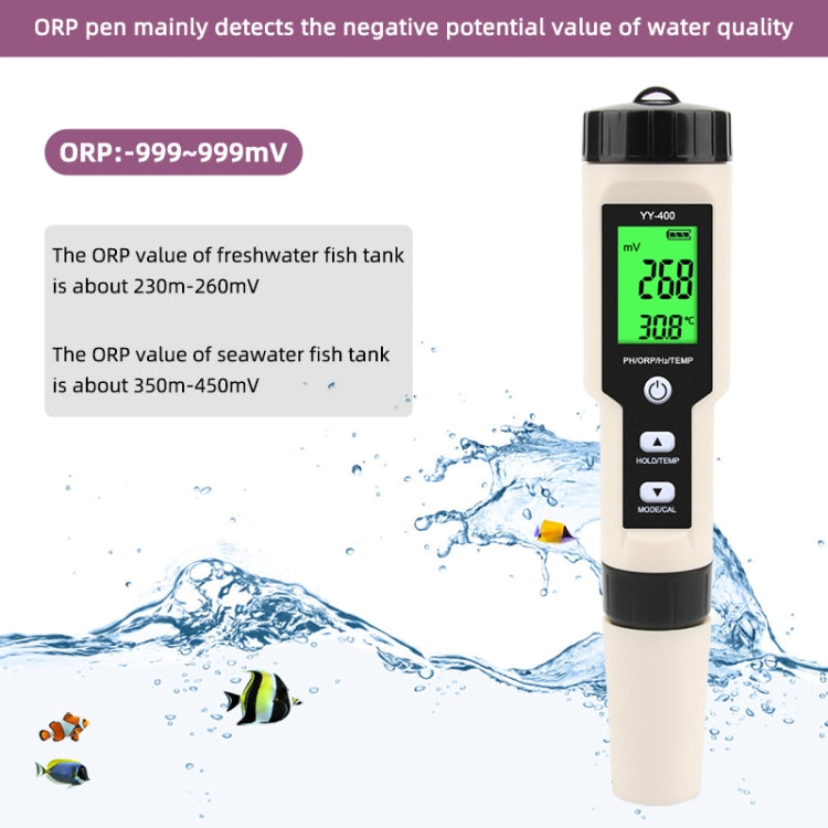 Portable Hydrogen-Rich Pen PH Meter/ORP/TEMP 4 in 1 Test Pen