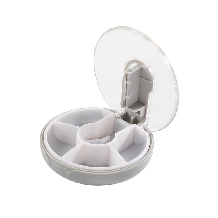 5 PCS Portable Sealed Pill Box Travel Pill Storage Box Cuttable Type (Grey)