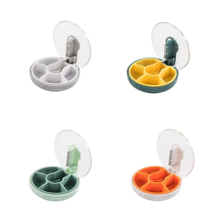 5 PCS Portable Sealed Pill Box Travel Pill Storage Box Cuttable Type (White)