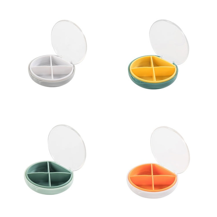5 PCS Portable Sealed Pill Box Travel Pill Storage Box White