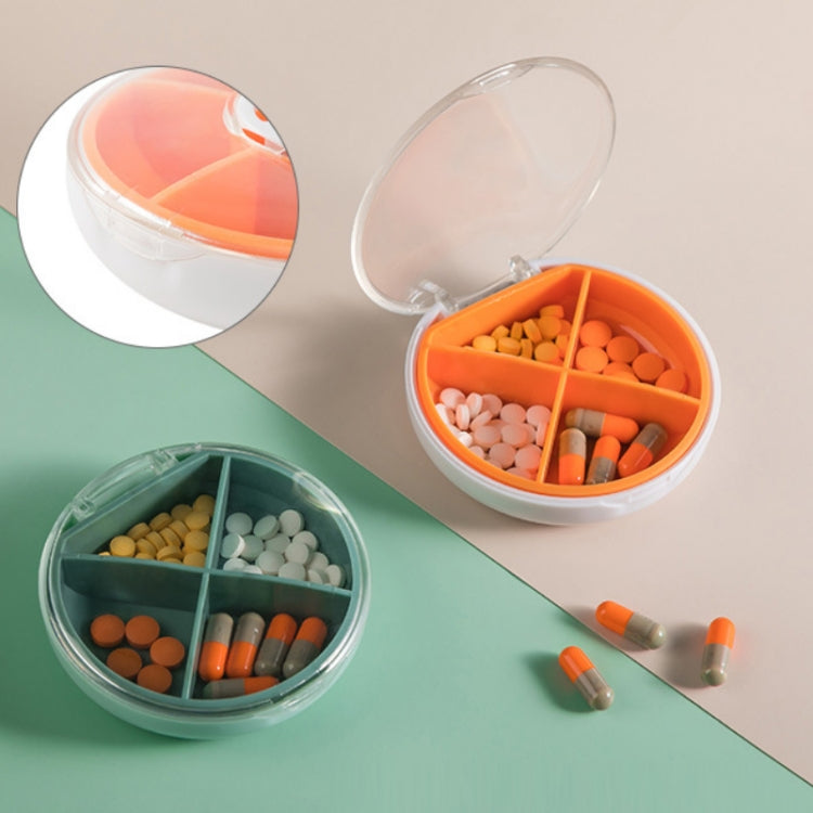 5 PCS Portable Sealed Pill Box Travel Pill Storage Box White