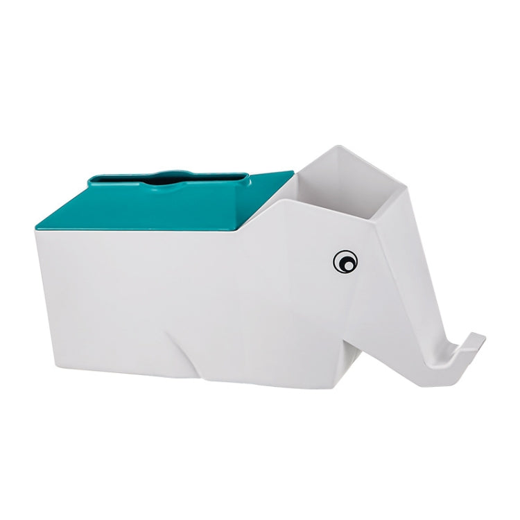 2 PCS Cartoon Elephant Tissue Box Desktop Multi-function Storage Box Household Mobile Phone Holder