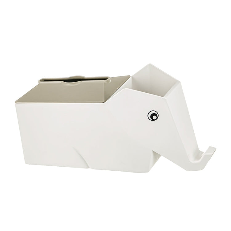 2 PCS Cartoon Elephant Tissue Box Desktop Multi-function Storage Box Household Mobile Phone Holder