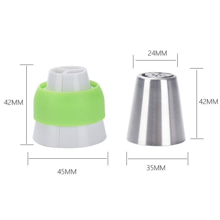 2 Sets 27 in 1 Decorating Mouth Set Seamless Cream Squeezing Mouth