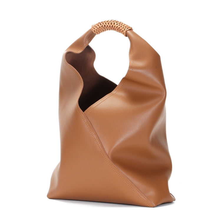 L2052 Casual Shoulder Woman Bag Portable Diagonal Large Bag(Caramel Colour)