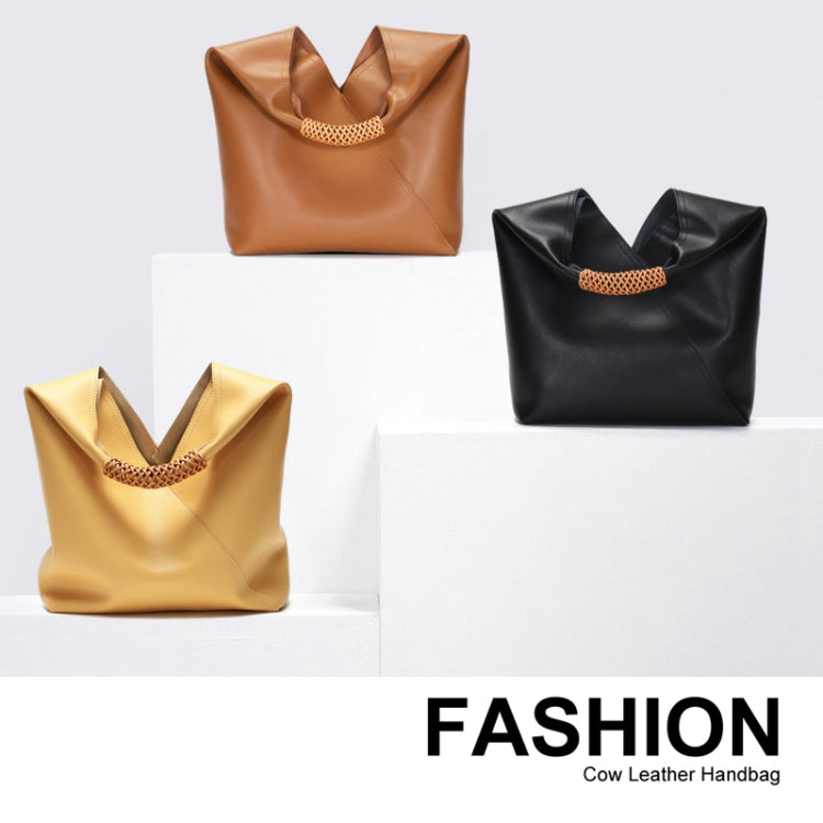 L2052 Casual Shoulder Woman Bag Portable Diagonal Large Bag(Caramel Colour)